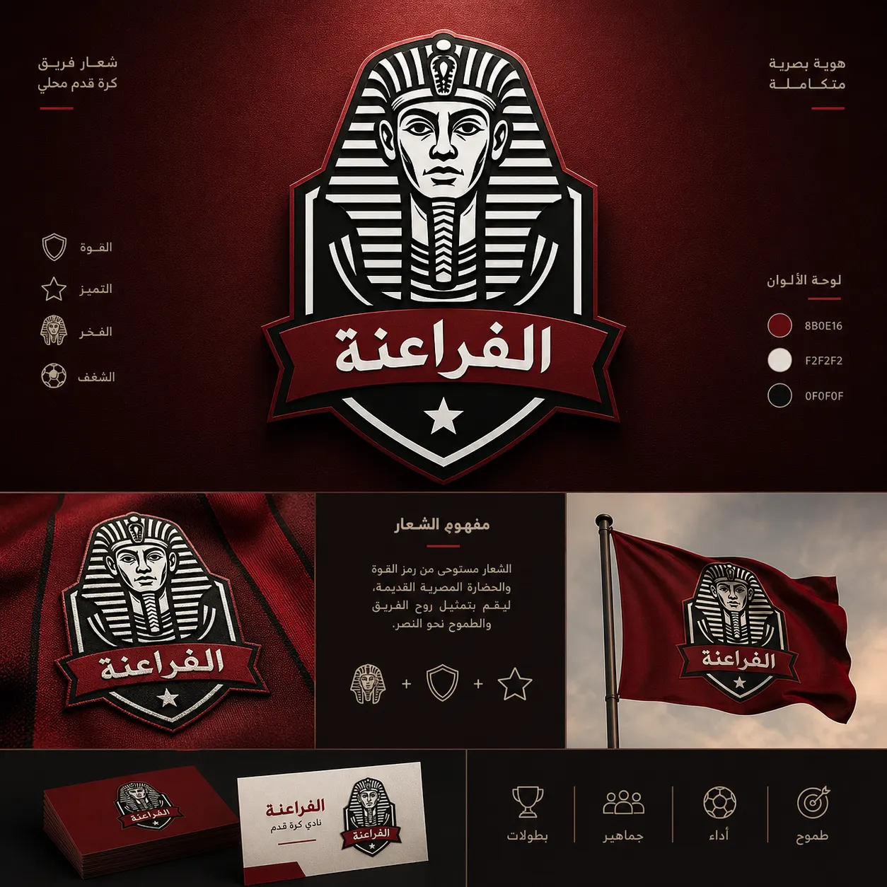 Pharaohs FC — شعار وقميص فريق — القاهرة — لقطة 2